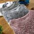 Unisex Knitted Thin Type Sweater Round Neck Pullover Warm Sweater Tops Navy XL