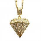 Unisex Large Diamond Popular Hip hop Pendant Necklace