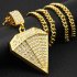Unisex Large Diamond Popular Hip hop Pendant Necklace