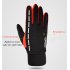 Unisex Luminous Outdoor Cycling Gloves Warm Velvet Touch Screen Waterproof Windproof Gloves