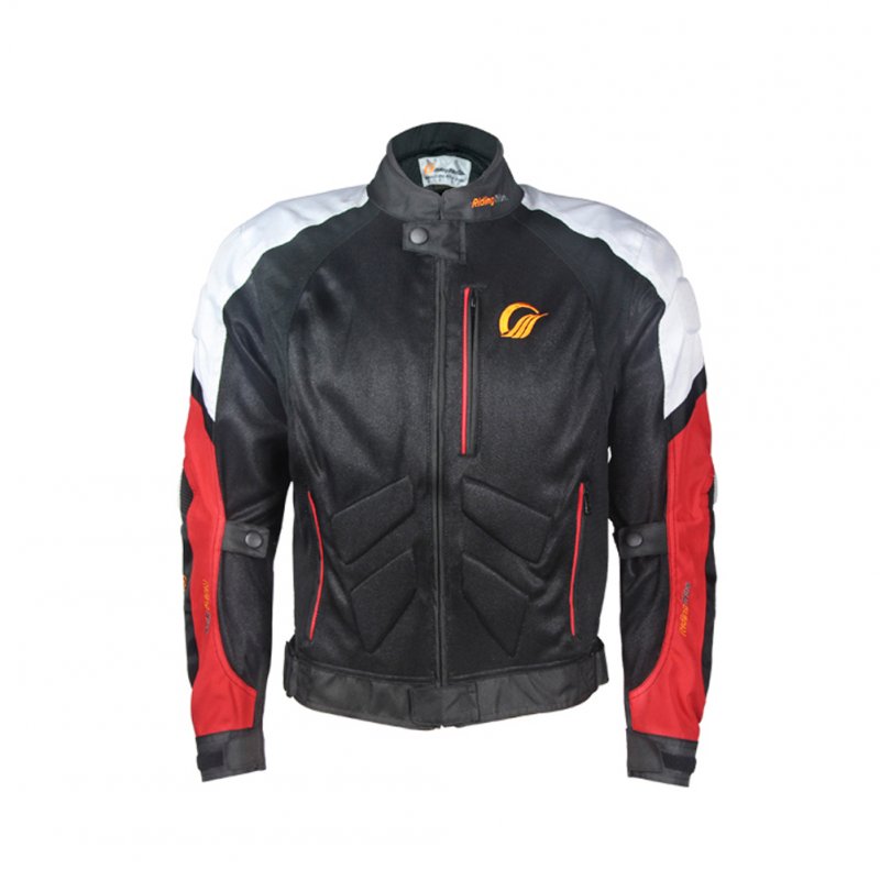 Unisex Motorcycle Cycling Suit Jacket Rider Racing Breathable Anti-colision Motorcycle Suit for Summer Spring 2XL