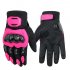 Unisex Motorcycle Gloves Summer Breathable Moto Riding Protective Gear Non slip Touch Screen Guantes Red L