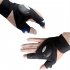 Unisex Multipurpose Gloves Fingerless Gloves with LED Lamp for Repairing Fishing Cycling