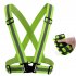 Unisex Outdoor Cycling Safety Vest Bike Ribbon Bicycle Light Reflecing Elastic Harness for Night Riding 118g 4cm fluorescent green