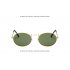Unisex Outdoor Retro Style Sun Glasses Stylish Metal Frame Oval Color Lens UV400 Sunglasses for Men Women