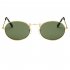 Unisex Outdoor Retro Style Sun Glasses Stylish Metal Frame Oval Color Lens UV400 Sunglasses for Men WomenVC7M