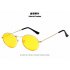 Unisex Outdoor Retro Style Sun Glasses Stylish Metal Frame Oval Color Lens UV400 Sunglasses for Men WomenVC7M