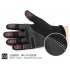 Unisex Outdoor Waterproof Gloves Winter Touch Screen Thermal Full Finger Inner Plush Skiing Gloves black L