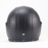 Unisex PU Leather Helmets 3 4 Motorcycle Chopper Bike Helmet Open Face Vintage Motorcycle Helmet with Goggle Mask  black M