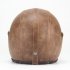Unisex PU Leather Helmets 3 4 Motorcycle Chopper Bike Helmet Open Face Vintage Motorcycle Helmet with Goggle Mask  black M