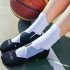 Unisex Professional Deodorant Mid hose Basketball Sports Socks Stockings white L 39 42 