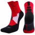 Unisex Professional Deodorant Mid hose Basketball Sports Socks Stockings red M 34 38 