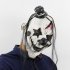 Unisex Scary Devil Clown Mask Latex Costume Head Mask for Halloween Party Prop white