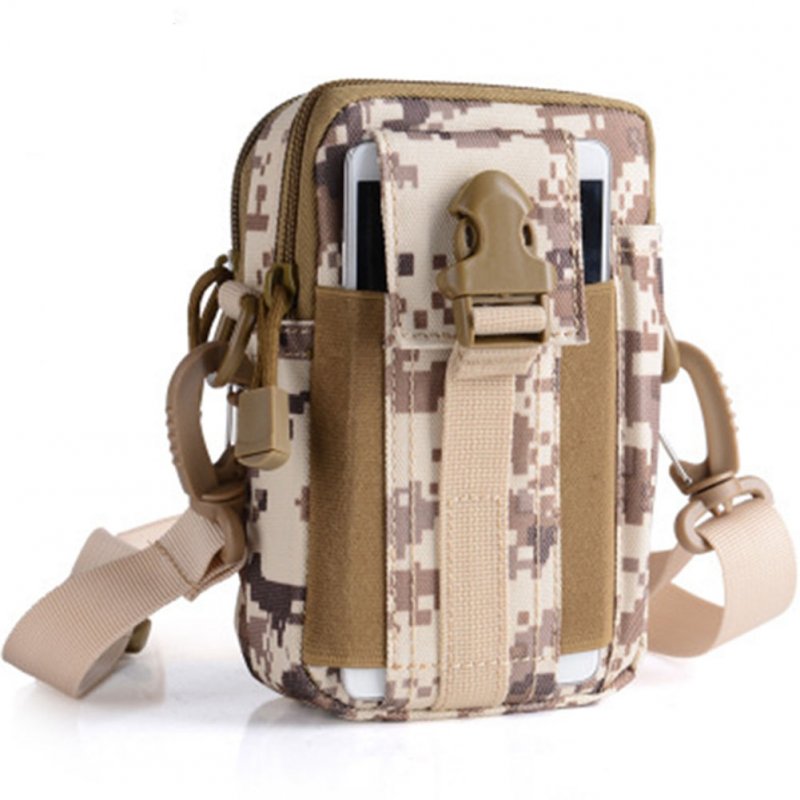 Unisex Sports Multi-functional Outdoor Running Waist Bag Mini Shoulder Bag Desert digital_17.5*12*8 (CM)