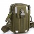 Unisex Sports Multi functional Outdoor Running Waist Bag Mini Shoulder Bag ArmyGreen 17 5 12 8  CM 