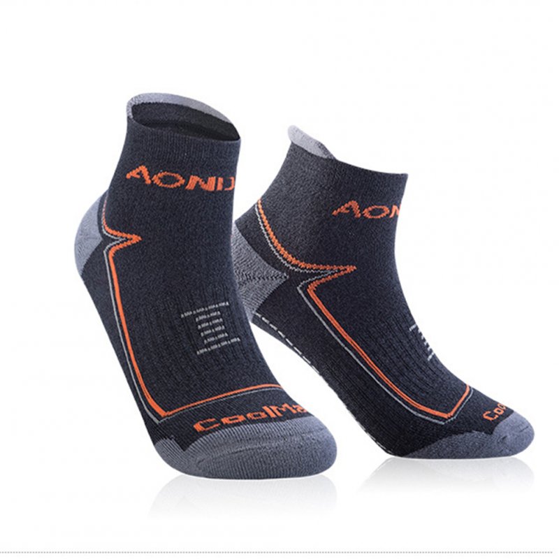 Unisex Sports Napping Socks Wearproof Antiskid Breathable Anti-sweat Socks for Outdoor Sports  Dark gray M