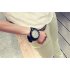 Unisex Sports Watches Outdoor Fashion Quartz Watch Large Round Dial Wristwatch black