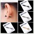 Unisex Stainless Steel Piercing Nail Screw Stud Earrings Punk Helix Ear Piercings Fashion Jewelry purple