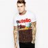 Unisex Stylish 3D Chocolate Cream Pattern Short Sleeve T shirt as shown M