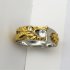 Unisex Stylish Vintage Dragon Pattern Ring Exaggeration Finger Ring white and gold US   8  Hong Kong   17 