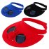 Unisex Summer Sports Cap Empty Top Baseball Hat with Solar Powered Fan Cooling Fan Cap for Camping Traveling Outdoor Activities Red