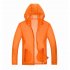 Unisex Sun Protection Jacket Solid Color Uv Protective Clothing For Summer Outdoor Running Orange XL