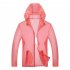 Unisex Sun Protection Jacket Solid Color Uv Protective Clothing For Summer Outdoor Running water blue M