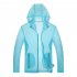 Unisex Sun Protection Jacket Solid Color Uv Protective Clothing For Summer Outdoor Running light blue M