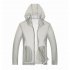 Unisex Sun Protection Jacket Solid Color Uv Protective Clothing For Summer Outdoor Running water blue 3XL
