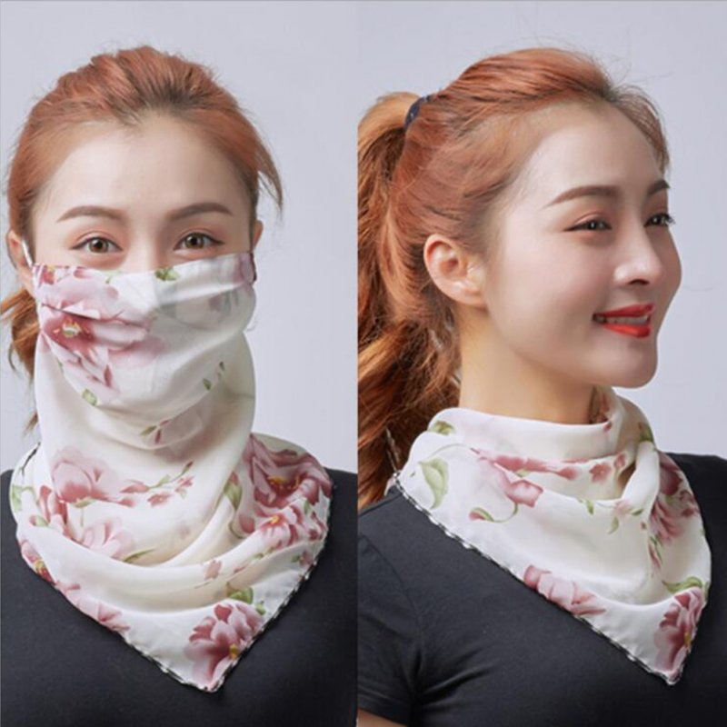 Wholesale Unisex Sunscreen Face Mask Breathable Antiuv Chiffon Mask B