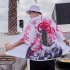 Unisex Vintage Koi Pattern Kimono Chinese Style Loose Sleeve Cotton Shirts Koi black XXL