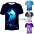 Unisex Vivid Color 3D DJ Marshmello Pattern Fashion Loose Casual Short Sleeve T shirt D S