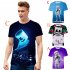 Unisex Vivid Color 3D DJ Marshmello Pattern Fashion Loose Casual Short Sleeve T shirt K  M