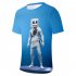 Unisex Vivid Color 3D DJ Marshmello Pattern Fashion Loose Casual Short Sleeve T shirt D M