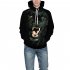 Unisex Vivid Color 3D Digital Panther Print Hoodies Casual Long Sleeves Sweatshirts Hooded Hip Hop Outerwear  WE136 XXXL