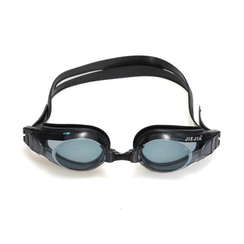 Unisex Waterproof Antifog Ultraviolet-proof HD Myopia Swimming Goggles Black