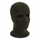 Unisex Windproof Thicken Warm Mask Hat for Winter Outdoor Riding Skiing ArmyGreen One size