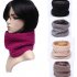 Unisex Winter Scarf Thickened Wool Knitting Collar Scarves Warm Neck Scarf  black 50 20cm