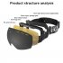 Unisex Winter Snow Sports Snowboard Goggles with Anti fog UV Protection Snowmobile Skiing Skating Mask