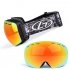 Unisex Winter Snow Sports Snowboard Goggles with Anti fog UV Protection Snowmobile Skiing Skating Mask