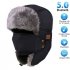 Unisex Women Men Cotton Winter Warm Bluetooth 5 0 Wireless Headset Cap Earphone Hat red