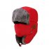Unisex Women Men Cotton Winter Warm Bluetooth 5 0 Wireless Headset Cap Earphone Hat red