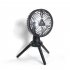 Unitedtime Camping Fan  Rechargeable Battery Operated 4 Speed With Hanging Hook Foldable Tripod Portable Table Fan For Camping  Outdoor X77 black
