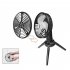 Unitedtime Camping Fan  Rechargeable Battery Operated 4 Speed With Hanging Hook Foldable Tripod Portable Table Fan For Camping  Outdoor X77 black