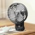 Unitedtime Camping Fan  Rechargeable Battery Operated 4 Speed With Hanging Hook Foldable Tripod Portable Table Fan For Camping  Outdoor X77 black