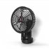 Unitedtime Camping Fan  Rechargeable Battery Operated 4 Speed With Hanging Hook Foldable Tripod Portable Table Fan For Camping  Outdoor X77 black