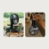 Unitedtime Camping Fan  Rechargeable Battery Operated 4 Speed With Hanging Hook Foldable Tripod Portable Table Fan For Camping  Outdoor X77 black