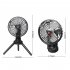 Unitedtime Camping Fan  Rechargeable Battery Operated 4 Speed With Hanging Hook Foldable Tripod Portable Table Fan For Camping  Outdoor X77 black
