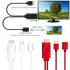 Universal 1080P USB to HDMI HDTV Video Adapter Cable for Cell Phone and Tablets white