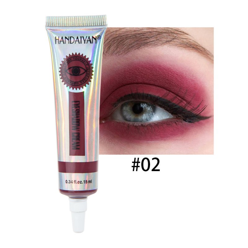 Universal 12 Colors Matte Eyeshadow Lasting Eye Shadow Cream for Women 2#